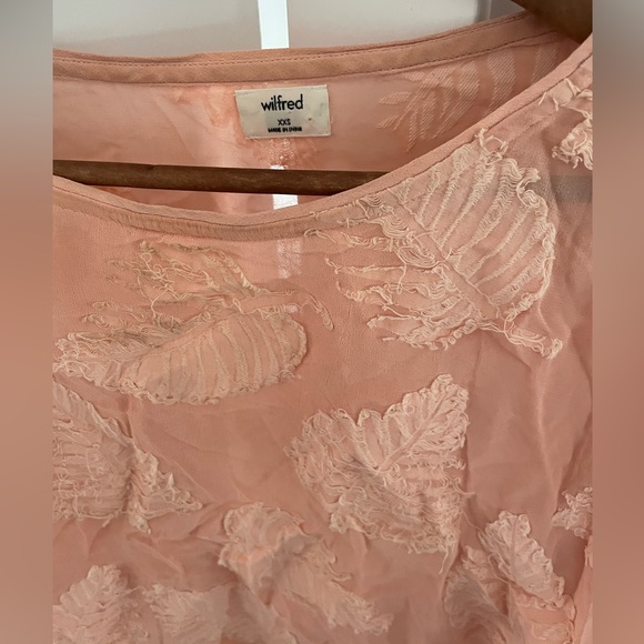 Sheer Aritzia Crop Top with Palm Leaves - Picture 2 of 2
